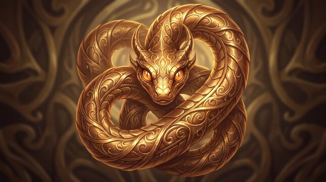 Naga - A serpent-like creature that is often depicted with the head of a human and the body of a serpent. Nagas are associated with water and are believed to be protectors of underground