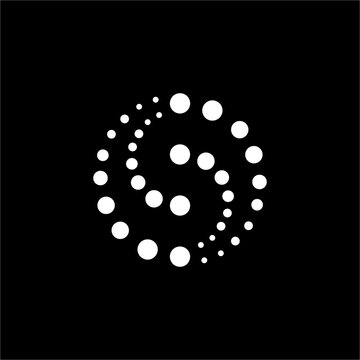Letter S Dot Circle Logo integrates an S shape within a dynamic circular frame. This unique, futuristic design is ideal for innovation hubs, software companies, or creative digital enterprises.
