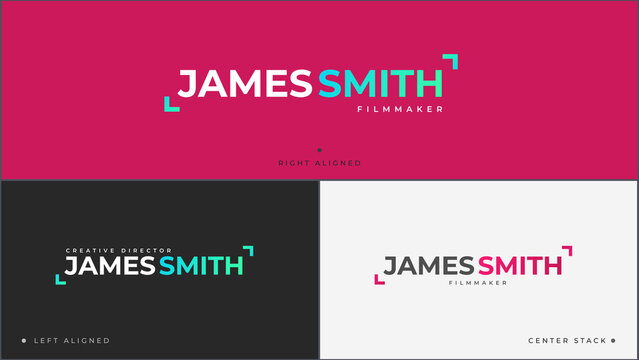 Split Corner Name Titles
