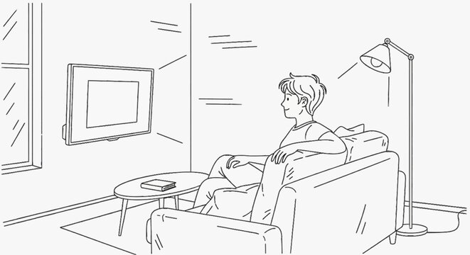 man and woman sitting on a chair