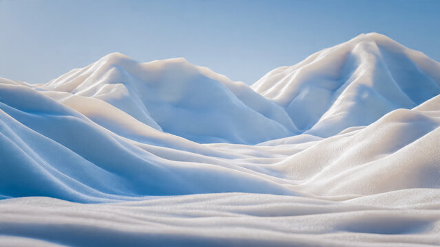 Paysage de montagnes enneig&eacute;es