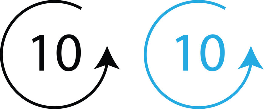  replay arrow icon. Music track repeat loop graphics. Mobile entertainment app layout design.Audio player playlist reset symbols. 
