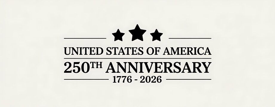 United states of america 250th anniversary commemoration logo