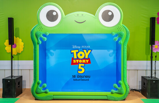Bangkok,Thailand &ndash; June  15, 2019:Advertising decoration for the movie Toy Story 5 and displays at the cinema