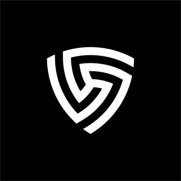 Triple L Shield Logo showcases a bold, continuous structure. This unique, modern aesthetic is ideal for corporate branding, financial consulting, or advanced engineering seeking a strong image.