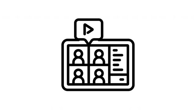 webinar animation icon