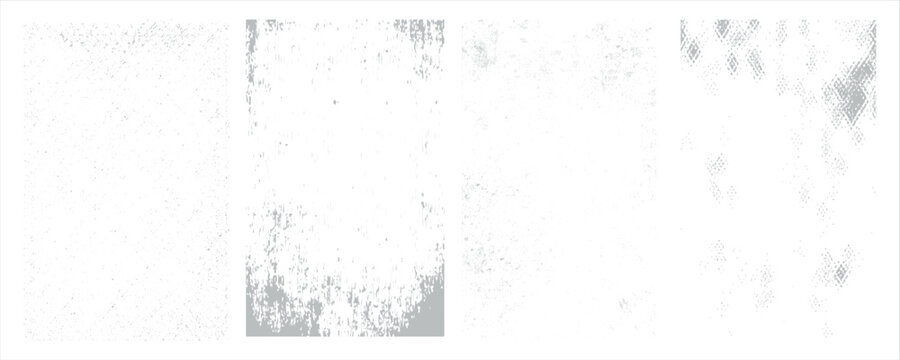 Grunge textures set. Collection of vector, distress, textures .Simply Place grungy textured overlay over any Object to Create grunge ,dirty effect .Various distressed texture for your design.