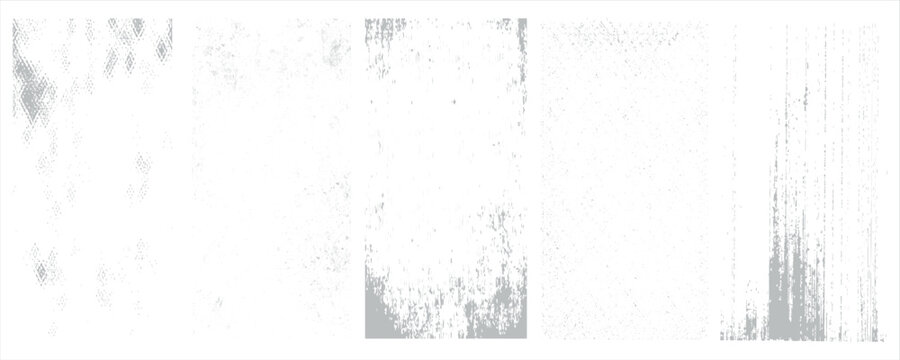 Grunge textures set. Collection of vector, distress, textures .Simply Place grungy textured overlay over any Object to Create grunge ,dirty effect .Various distressed texture for your design.