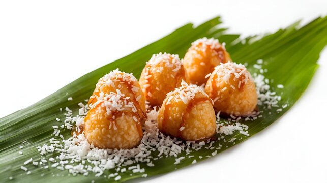 Authentic Indonesian traditional dessert cenil, colorful tapioca chewy