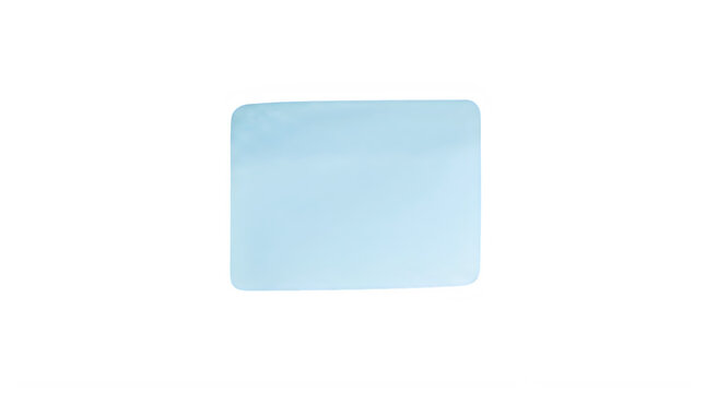 Light blue rounded rectangle shape isolated on transparent background transparent background