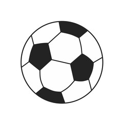 Naklejka premium Soccer ball icon flat design