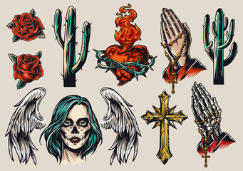 Obraz premium Vibrant tattoo designs