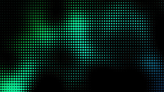 Gradient Halftone Dot Motion Pattern Image Generating Artificial Intelligence Create Image Seamless Looped Background. Animated Grid Grainy Dots Texture