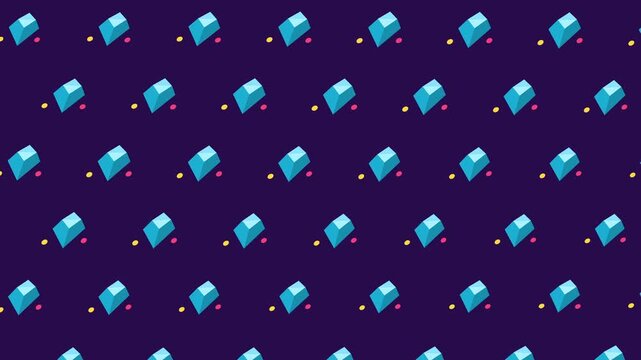Seamless gem stone pattern background