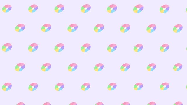 Seamless candy swirl icon pattern background
