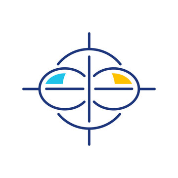 Hydrodynamics flow icon. Science and hydrodynamics line symbol. Color.