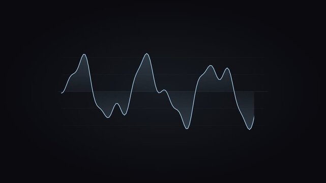 Ice Blue Waveform Signal Processing Animation
