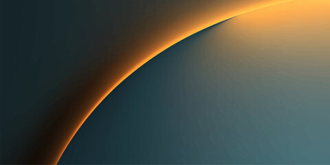 Abstract Rainbow Space Background with Glowing Planet and Colorful Light Rays Illustration © Bepari