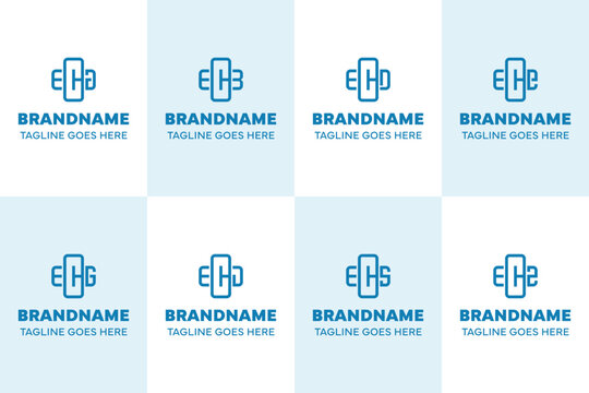 Letters ECA ECB ECD ECE ECG ECJ ECS ECZ Plus Logo Set