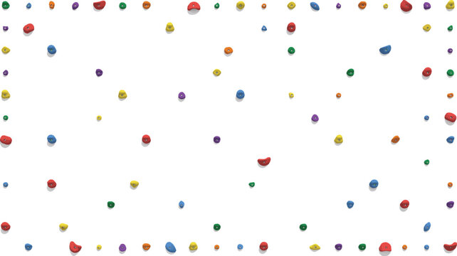 colorful small pebbles scattered on white surface