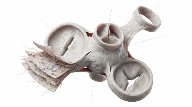 Close Up Of Human Heart Valves