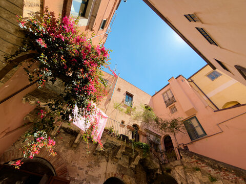 Inner Courtyard in Sicilian Town