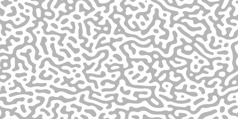 Abstract turing pattern background with grey organic labyrinth lines on white vector texture for seamless design. Grey organic, labyrinth maze lines over a solid white background. © Creative Arts