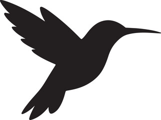 silhouette of hummingbird © MdShomrat