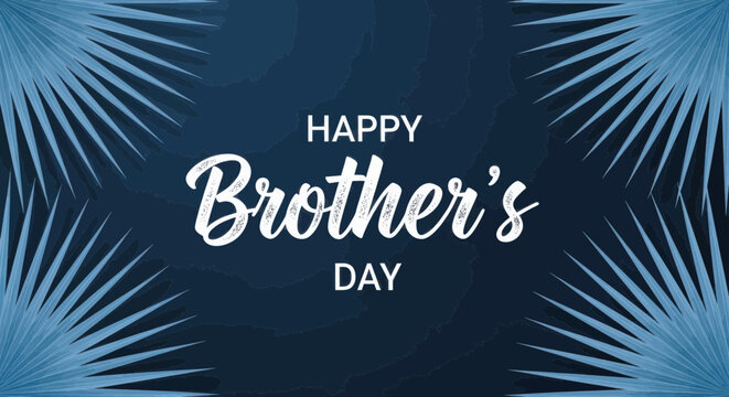 Happy brothers day elegant greeting card design