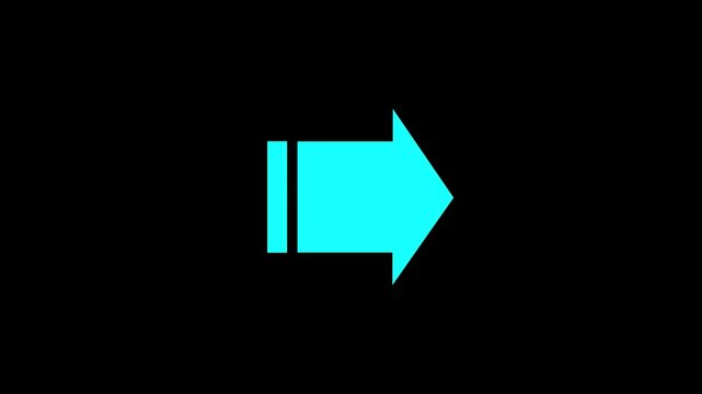 arrow direction symbol indicating back or previous page. simple red pointer showing opposite direction.