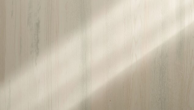 Sunlight casting diagonal shadows on light colored wooden planks with sunlight background interior material