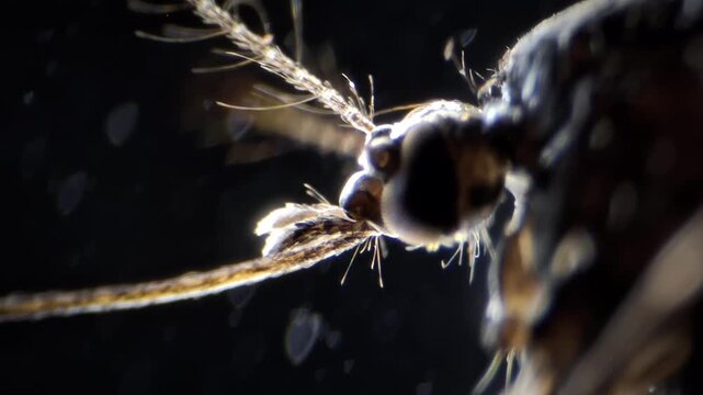 mosquito under the microscope