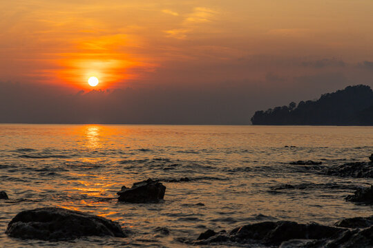 Various views of Radhanagar beach