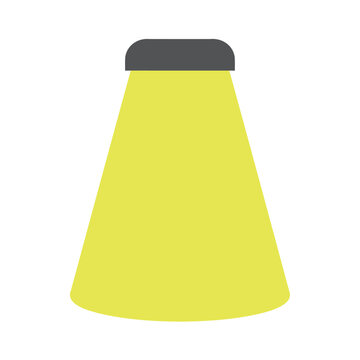 Bright spotlight shines with illuminating light from above, creating focused attention on the scene
