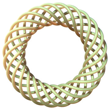 abstract 3d ring shape sphere