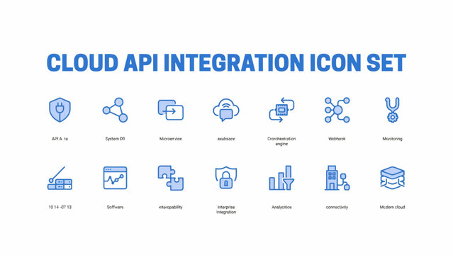 Microservice icon flat two color design with rounded corners on a white background microservices api application programming interface integration