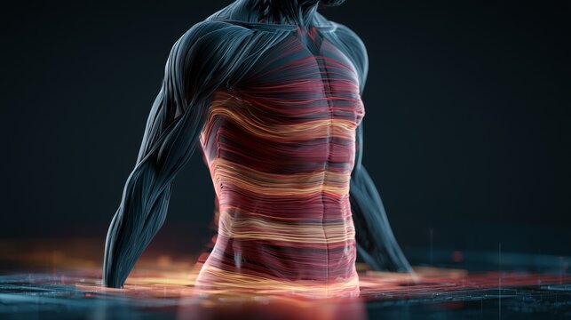 Detailed Visualization of Body Composition Analysis for Health and Fitness Insights