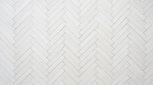 White herringbone parquet floor close-up texture pattern overhead flat