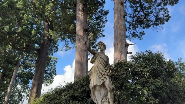 Statue in Gardens of Palazzo Pitti in Florence Renaissance Sculpture