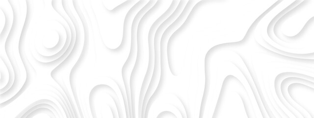 lines seamless pattern sea map topography design. White wave paper curved reliefs Contour maps. Discovery topographic texture backdrop landscape earth style trail map geography design.  © Alibuss