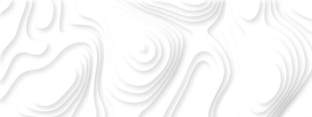 lines seamless pattern sea map topography design. White wave paper curved reliefs Contour maps. Discovery topographic texture backdrop landscape earth style trail map geography design.  © Alibuss
