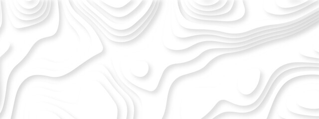 lines seamless pattern sea map topography design. White wave paper curved reliefs Contour maps. Discovery topographic texture backdrop landscape earth style trail map geography design.  © Alibuss