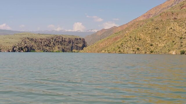 SUP boarding on the lake