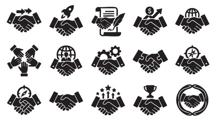 Chess Icons, Black Silhouettes, Strategy Symbols, 12 Piece Set © Faisal Maseeha
