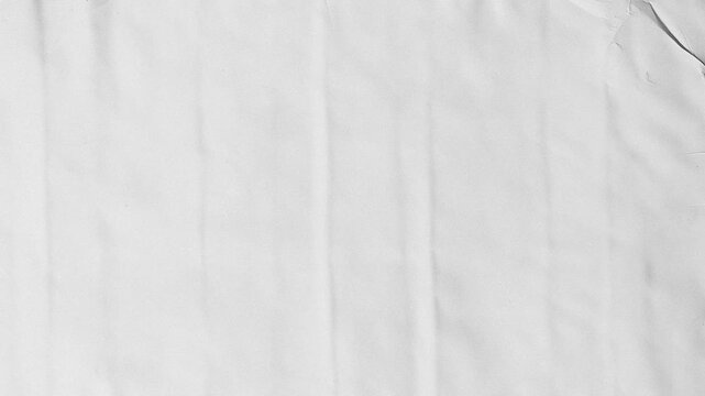 White crumpled paper texture background, with subtle folds, and creases
