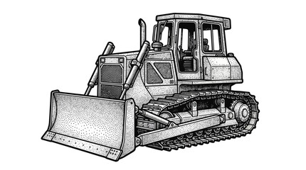 Bulldozer Construction Equipment Heavy Machinery. © Muh