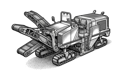 Heavy Industry Machine Equipment Tractor. © Muh