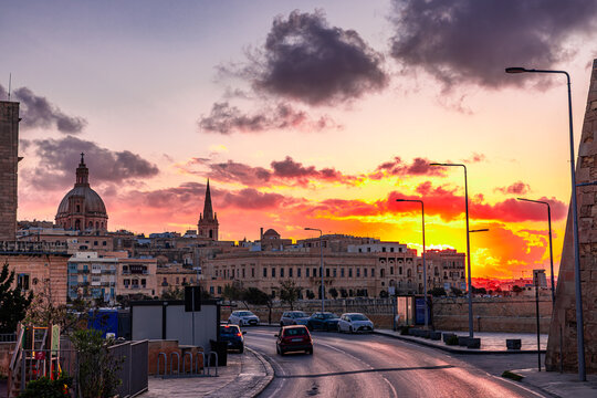 Valletta, romanische Hauptstadt Maltas in Europa