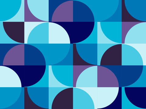 Bold Arc Grid Geometric Pattern Abstract Background