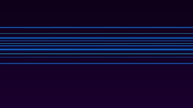 Electric Blue Neon Horizon Lines Miami Vice Lines Animation